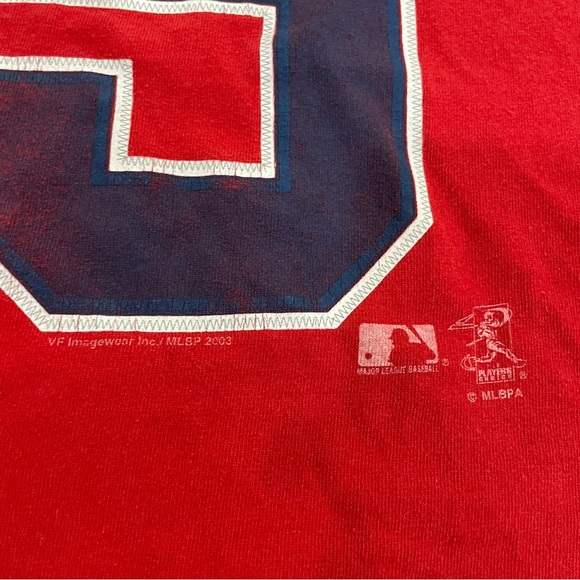 Vintage Lee Sport T Shirt Men XL Red St Louis Cardinals Albert Pujols 5 - Picture 3 of 10